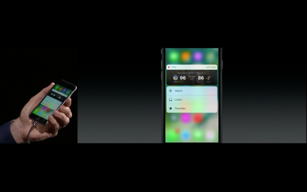 Apple zeigt iOS 10. (Bild: Apple/Screenshot: Golem.de)